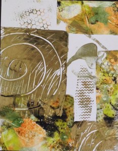 bronze and more  monoprint