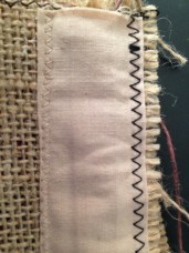 muslin hanging sleeve attached